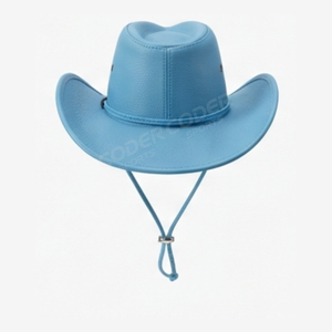 Chapeau en cuir de cow-boy, nouveau chapeau tendance pour femmes, couleur de cuir personnalisée, chapeaux de cow-boy pour les sports d'hiver, les voyages, les fêtes et la pêche - Product Image 3