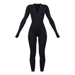 Robe pull en maille côtelée rose unie à col rond et manches longues pour femme, coupe ample, longueur midi, collection hiver Crest Knit - Product Image 6