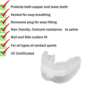 Protector Bucal de Goma de Doble Cara UBEST para Adultos, para Entrenamiento Deportivo y Protección Dental en Competencias - Product Image 3