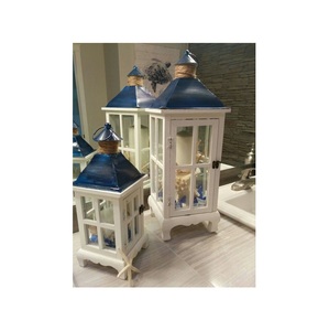 Wooden Candle Lantern Decorative Accent for Home Decor Wedding Table Centerpieces <b>Fireplace</b> <b>Mantel</b> and Seasonal Displays - Product Image 5