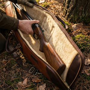 Bolsa de cuero de alta calidad para armas de caza, tipo trampa para animales, con etiqueta personalizada, fundas de cuero para armas de caza y tiro en venta - Product Image 4