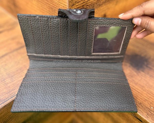 กระเป๋าสตางค์หนังยาวแฟชั่นหนังแท้สำหรับผู้หญิงกระเป๋าใส่บัตรเครดิตหนังแท้กระเป๋าคลัทช์ดีไซเนอร์หรู - Product Image 6