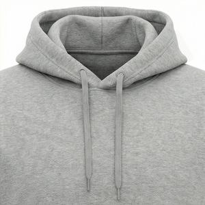 Wholesale New Sporty Mens Autumn Winter Hooded Casual Fleece Jackets 100% Cotton Eco Friendly 380g Thick Warm Solid Hoodies - Product Image 4