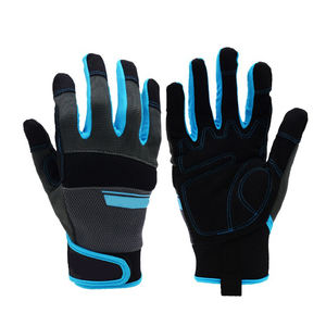 Gants de mécanicien en cuir avec poignet élastique, antidérapants, résistants à la chaleur, durables, protection des mains, sécurité, confortables, fournisseur en gros - Product Image 1