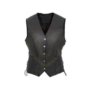 Chaleco de Cuero para Mujer, Estilo Biker, Sin Mangas, Ligero, de Calidad Profesional, Nuevo - Product Image 1