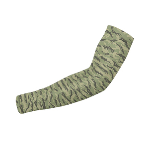 Manchon de compression noir en Spandex/Polyester imprimé par transfert thermique, motif drapeau américain, protection anti-UV, pour cyclisme, course à pied, gym - Product Image 4