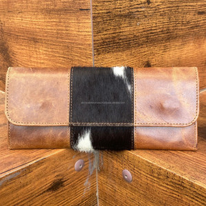 2024ใหม่กระเป๋าสตางค์ใบยาวสามพับหนังวัวคุณภาพสูงสำหรับผู้หญิงที่ใส่บัตรเครดิตหนังแท้หรูหรา - Product Image 2