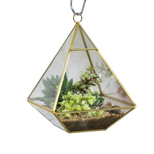 Vente à chaud Amazon Terrarium en métal et en verre fini antique et maison verte en verre pour la décoration dans le jardin et l'intérieur - Product Image 2