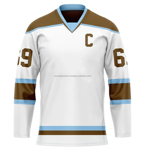 Traje de entrenamiento de hockey sobre hielo Mammoth de alta calidad, nuevo Jersey estándar francés Wilderness hecho a medida con bordado de hoja de arce - Product Image 5