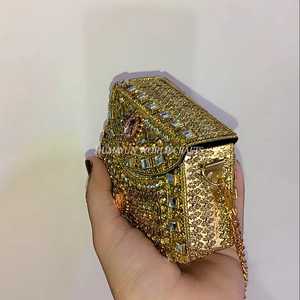 กระเป๋าคลัทช์ขนาดเล็กสุดหรู พร้อมงานประดับ Kundan ทำมือ เหมาะสำหรับงานแต่งงาน งานปาร์ตี้ และงานเฉลิมฉลองต่างๆ - Product Image 3