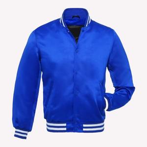 Custom Manufacturer High Street Style Satin Green <b>Baseball</b> Letterman Varsity <b>Jackets</b> Stand Front Pocket Custom <b>for</b> Colleges - Product Image 4