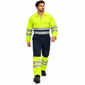 Ropa de Seguridad Reflectante y Transpirable de Algodón, Diseño Personalizado, Unisex, Tallas Grandes, Overoles de Trabajo de Invierno, Alta Calidad, Antibacterianos - Product Image 2