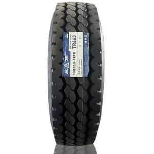 Pneu de remorque radial sans chambre à air 12R22.5 neuf, certifié DOT, jante 24.5x8.25, vitesse H, pour semi-remorque, logistique, transport de marchandises longue distance - Product Image 1