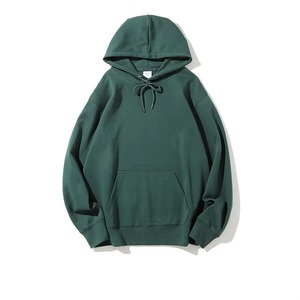 <b>Men's</b> Oversized Hooded Sweatshirt Solid Color French Terry Casual Autumn Wear Regular Sleeve Pocket Design - Product Image 1