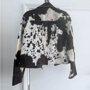 Chaquetas de cuero de vaca de nuevo diseño para hombre, chaqueta de invierno de cuero de vaca hecha a medida para hombre - Product Image 2