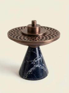 Quemador de Incienso de Resina Ecológico Moderno y Lujoso con Tapa de Metal / Soporte Decorativo para Conos de Bakhoor, Base para Aromaterapia Oud - Product Image 2