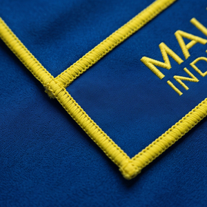 MALUZA INDUSTRIES Serviette de Bain Décontractée de Luxe Bleue avec Logo Brodé Personnalisé, Serviette de Sport Tissée à Séchage Rapide pour Toutes Saisons, Vente en Gros - Product Image 6