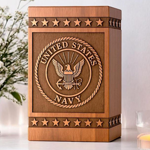 Handcrafted Wooden Urn Pet Urn deer Memorial urn Memorial Keepsake by AYAANS - Product Image 3