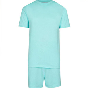 Ensemble deux pièces décontracté d'été pour homme Econex Sports, chemise en coton tricoté et short respirant avec imprimé lettres, style streetwear sans couture - Product Image 6