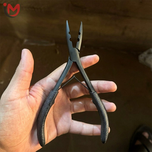 Professional Matte Black Hair Extension <b>Pliers</b> <b>Multi</b> Hole Stainless Steel Micro Ring Fitting <b>Tool</b> For Hair Salon Stylists - Product Image 1