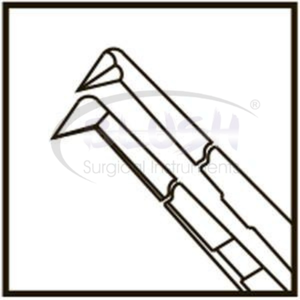 Pinzas de Capsulorrexis Anguladas de Titanio Utrata, Instrumento Oftálmico Microquirúrgico para Cataratas, Certificado CE ISO por Blush Surgical - Product Image 4