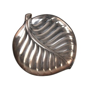 Assiette en métal en forme de feuille de luxe de haute qualité en acier inoxydable pour aliments frits, prix d'usine, pour restaurant - Product Image 3