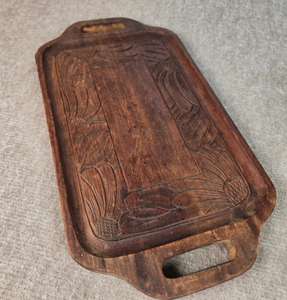 Bandeja Redonda Rústica de Madera de Acacia con Compartimentos, Platos Personalizados para Servir Frutos Secos, Mezcla de Nueces, Queso y Aperitivos - Product Image 5