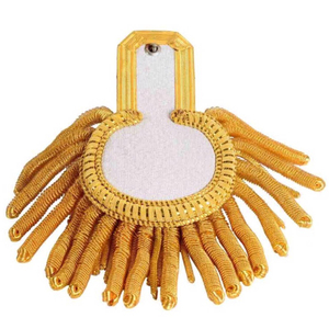 Épaulettes de la Légion étrangère française avec franges cordées rouges, personnalisées, brodées de haute qualité, à coudre sur tissu - Product Image 2