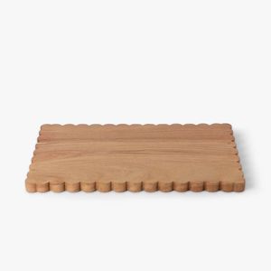 Tabla de Cortar de Madera Rectangular Antideslizante, Bloque de Servir, Accesorio de Cocina Natural - Product Image 4