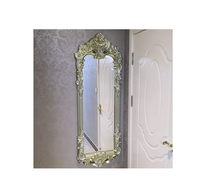 Espejo de Pared Decorativo Moderno para Dormitorio, Marco de Metal Ajustable, Duradero, Hecho a Mano, Grosor Personalizado, Borde Pulido, Diseño Floral, el Mejor