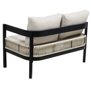 U_Style divano esterno in ferro con decorazione in Rattan Multi-persona impermeabile antiruggine giardino uso prato - Product Image 6