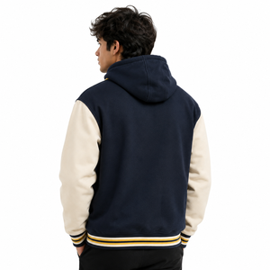 Universitäts-Varsity-Jacken-Hersteller Maßgefertigte College-Pullover-Jacke für Herren Großhandel Blanko Herren Baseball Wendbare Jacken USA - Product Image 2