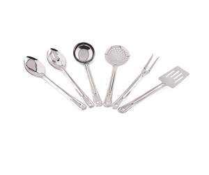 Ensemble d'ustensiles de cuisine en acier inoxydable 6 pièces Outils de cuisine et de service à domicile Matériel métallique - Product Image 2