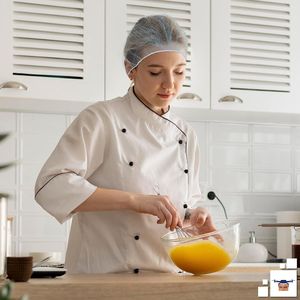 Màu Xanh Nylon 26 "Tóc Lưới 1000 Gói Dùng Một Lần Đầu Mũ Đàn Hồi Cạnh Lưới Unisex Trọng Lượng Nhẹ Thoáng Khí Cho Nấu Ăn Thực Phẩm - Product Image 5