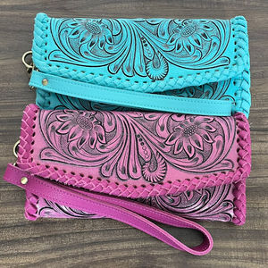 Nueva Cartera de Diseñador 2025, Cartera Larga de Cuero Auténtico de Lujo, Cartera de Cuero Genuino Hecha a Mano con Protección RFID para Mujer - Product Image 4