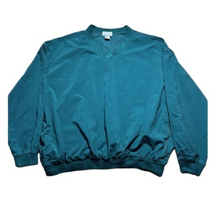 Vintage Pullover Mens Green V Neck Windbreaker Golf Jacket Pack able Wind Stopper Golf Prendas de abrigo - Product Image 1