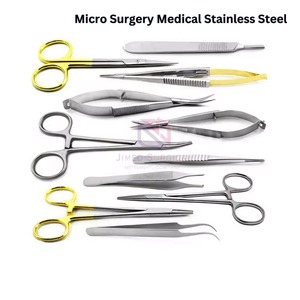 Juego de Instrumentos de Microcirugía, Instrumentos Quirúrgicos de Acero Inoxidable, Kit de Microcirugía, Herramientas Quirúrgicas de Precisión para Hospitales y Clínicas - Product Image 6