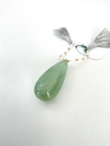 Pierre précieuse naturelle en forme de goutte, aigue-marine lisse, pour la création de bijoux fins - Product Image 6