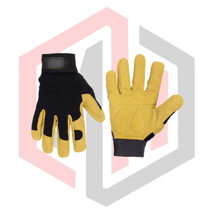 Gants de jardinage en acrylique et cuir TPR 11 oz, anti-vibration, résistants aux chocs, imperméables, résistants à la chaleur, sans poudre, pour la protection sportive - Product Image 4