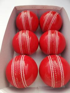 Pelota de críquet de cuero rojo cosida a mano, conforme a las normas de la MCC, 5 capas de corcho, logotipo personalizado, pelota dura de cuero premium. - Product Image 2