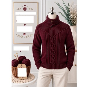 Pulls 100% acrylique ou coton, calibre 12, pour femmes, très tendance, style décontracté, pour la saison hivernale, fournisseur du Bangladesh. - Product Image 3