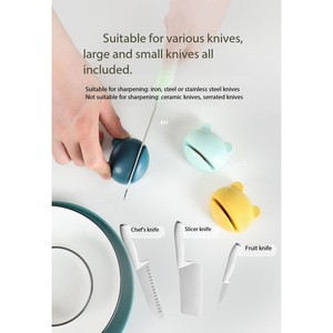 Compact <b>Knife</b> <b>Sharpeners</b> Non Slip Grip Space Saving For Home Travel Daily Use - Product Image 2