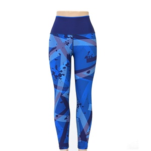 Blaze Fight Wear Yoga Leggings Cintura alta Transpirable Cintura elástica Yoga Leggings Secado rápido Crossover Cintura Ligera - Product Image 1