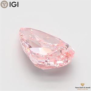Diamante Cultivado en Laboratorio CVD, Corte Pera, 2.00 Quilates, Color Rosa Intenso, Claridad VS1, con Certificado IGI, para Anillo de Obra Maestra de Lujo - Product Image 6
