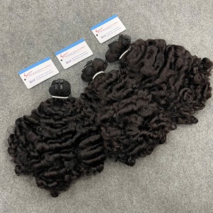 Extensions de cheveux humains Remy bouclés birmans et vietnamiens de qualité supérieure 2026, trame machine, double épaisseur, pointes épaisses et volumineuses - Product Image 5