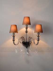 Flower Glass <b>Wall</b> <b>Sconce</b>, Decorative <b>Wall</b> <b>Light</b> with Sculptural Glass Shade, Modern Designer <b>Wall</b> Lamp for Bedroom, Hallway, Liv - Product Image 4