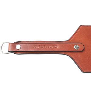 Pagaie de fustigation en cuir de vachette véritable avec surface plate et large pour jeux d'impact BDSM - Product Image 5