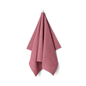 Cotton Tea Towel Solid Color Rectangle Woven Machine Washable Reddish Pinke Eco-Friendly Home Use <b>Biodegradable</b> Design - Product Image 1