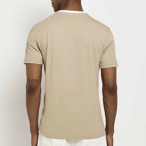 Camiseta de Manga Corta Lisa de Algodón Personalizada OEM para Hombre |   Fabricante de Ropa de Marca Privada - Product Image 4