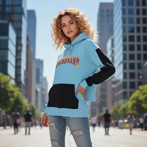 Sudadera con Capucha Ninja Personalizada con Estampado Completo, 100% Algodón, Cortavientos, para Mujer, con Cierre Completo y Cubre Rostro - Product Image 2